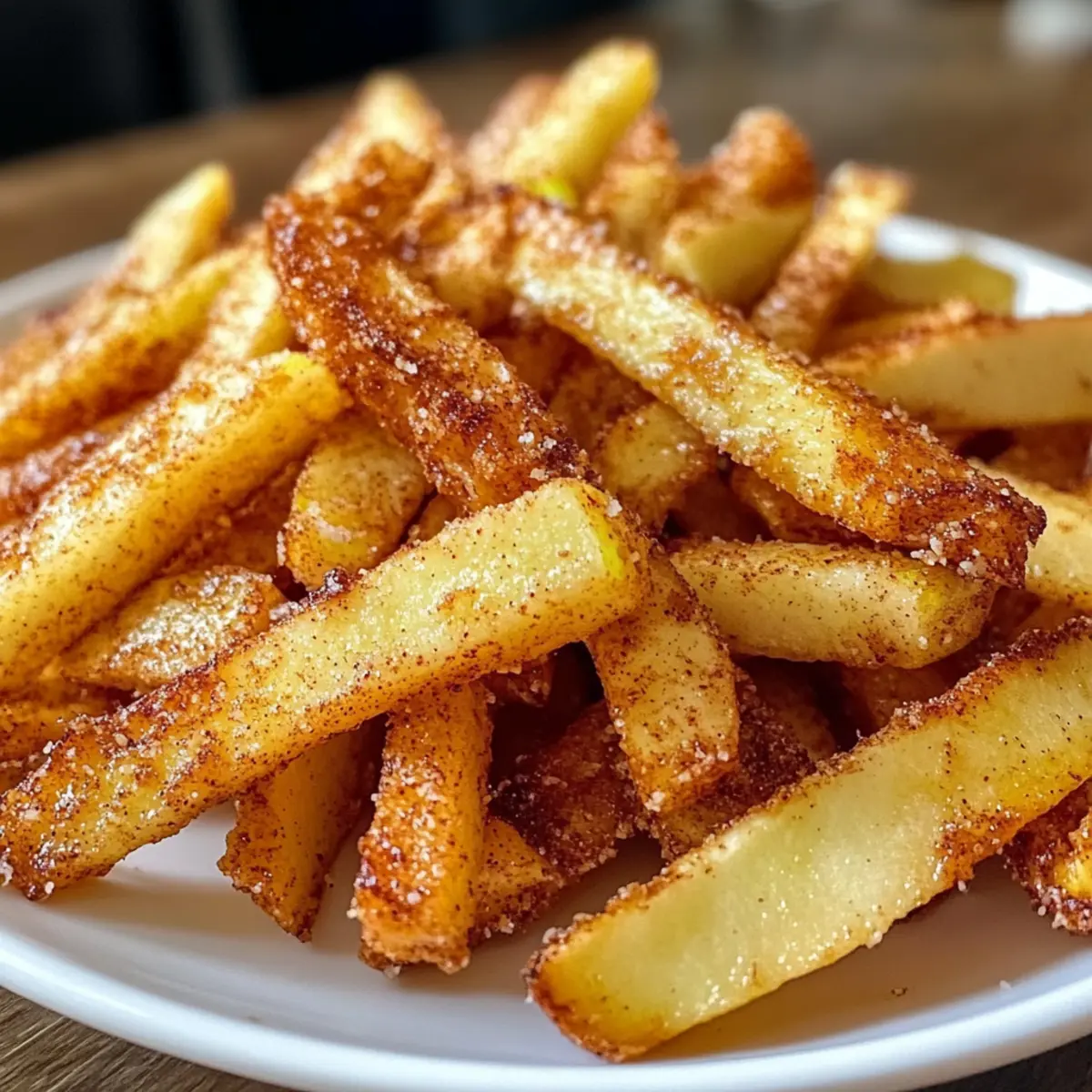 Crispy Apple Fries aus der Heißluftfritteuse